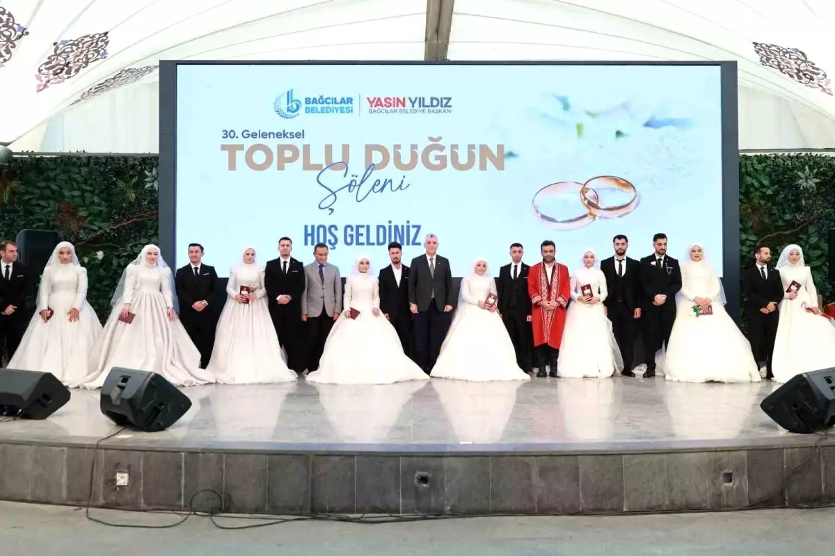 bagcilarda 30 geleneksel toplu dugun soleni duzenlendi O3dFkcZY