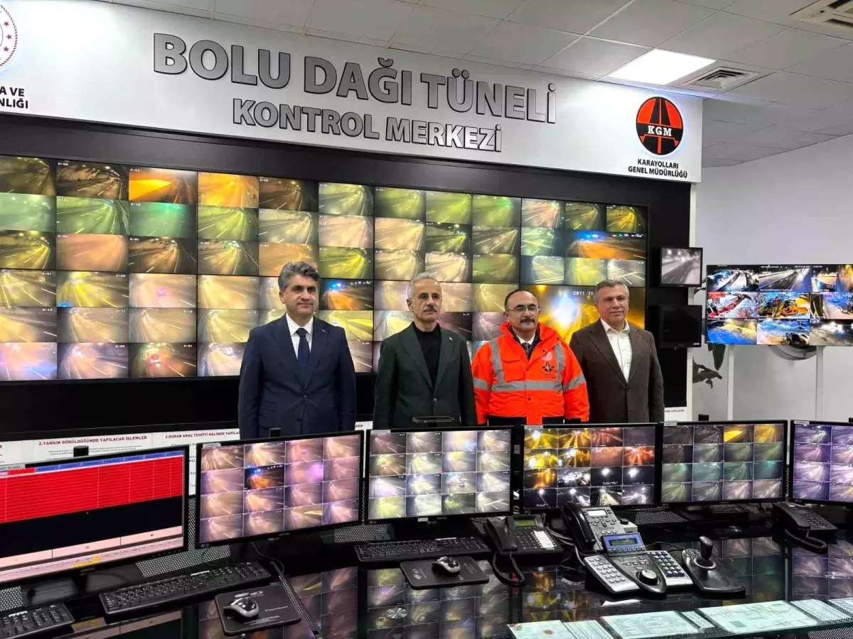 Bakan Uraloğlu, Bolu Dağı Tüneli’nde Kış Hazırlıklarını İnceledi