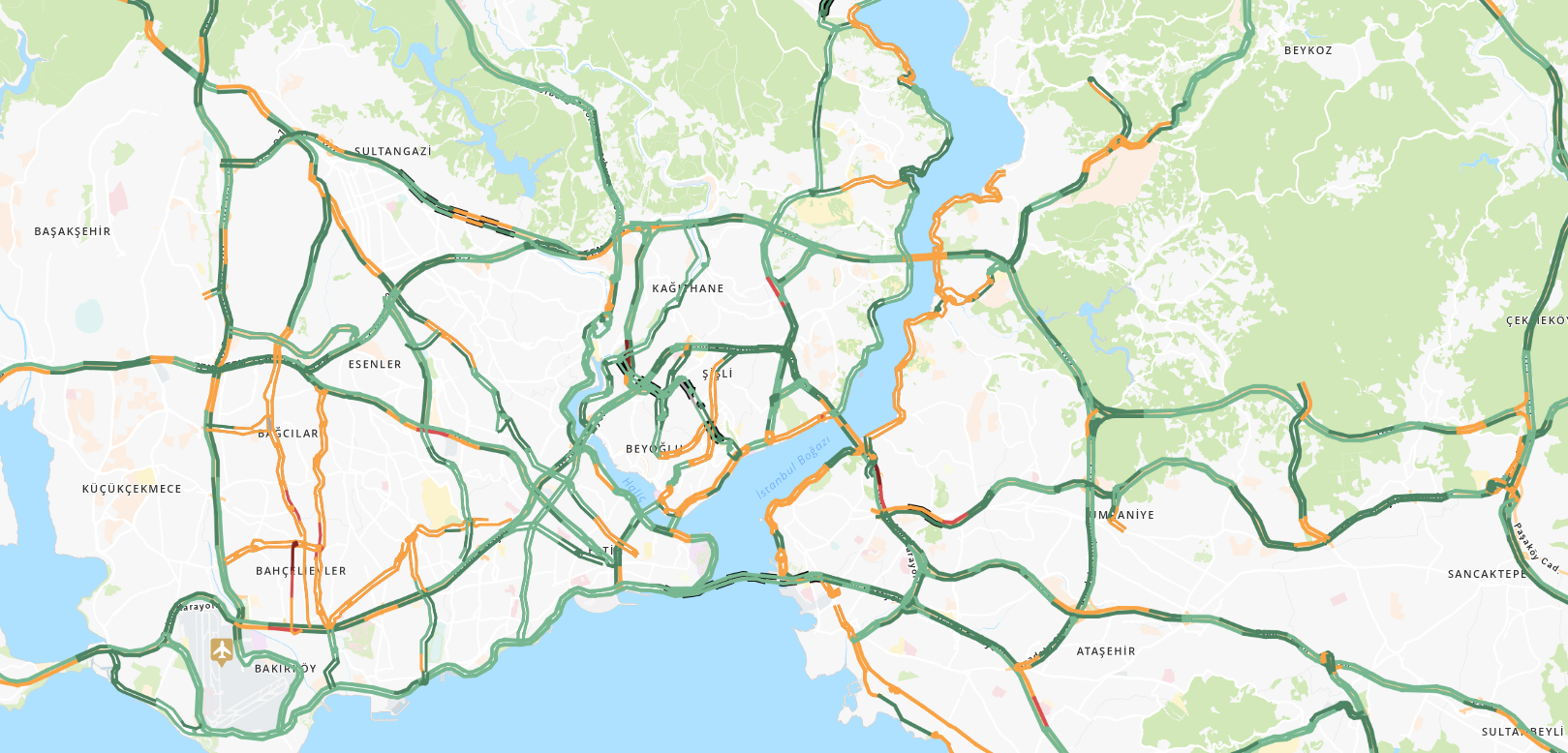 Yeni yılın ilk iş gününde trafik akıcı