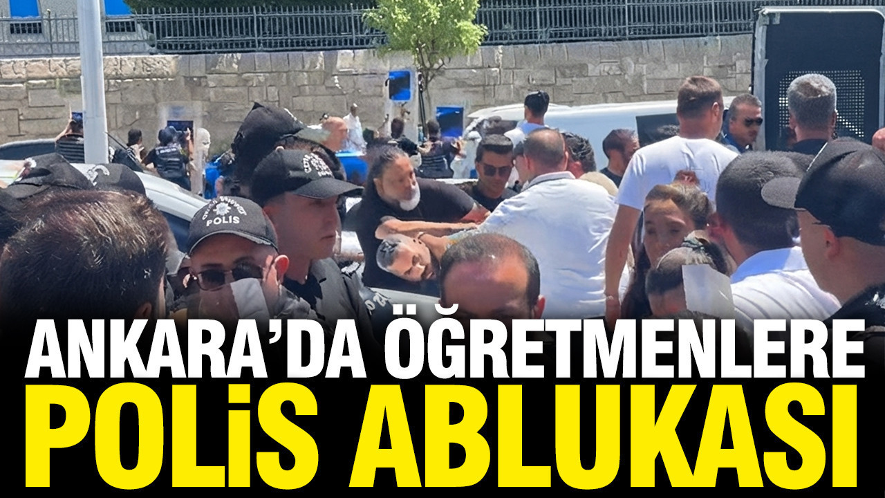 Gecinemiyoruz diyen ogretmenlere polis ablukasi j84OaQOK